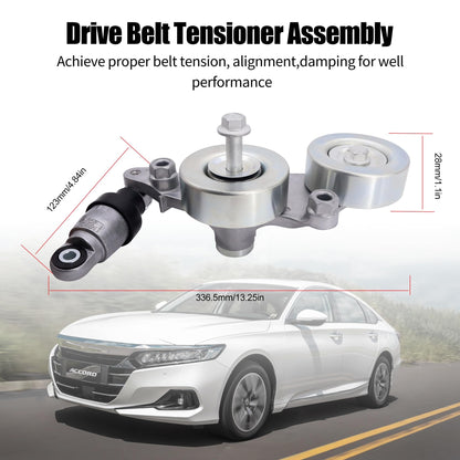 HiSport 39092 Drive Belt Tensioner Assembly with Pulley Compatible with Honda Odyssey 2005-2010, Pilot(06-08 FWD) 2006-2011 Accord Crosstour 2010, Accord 2008-2010, Only for V6