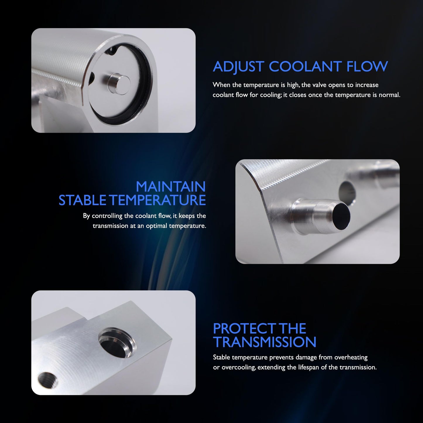 HiSport Trans Cooler Thermal Bypass Valve Compatible with Cadillac CT6 Escalade,Chevrolet Silverado Suburban Tahoe,GMC Sierra Yukon 2014-2020 Replace 13511136 86774933