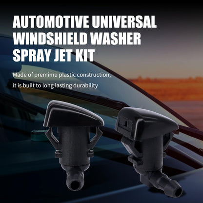 HiSport 8E5Z-17603-A Windshield Washer Nozzle - Compatible with Ford Fusion Lincoln MKZ 2008 2009 2010 2011 2012 Mercury Milan 2008 2009 2010 2011 - (Two Side)
