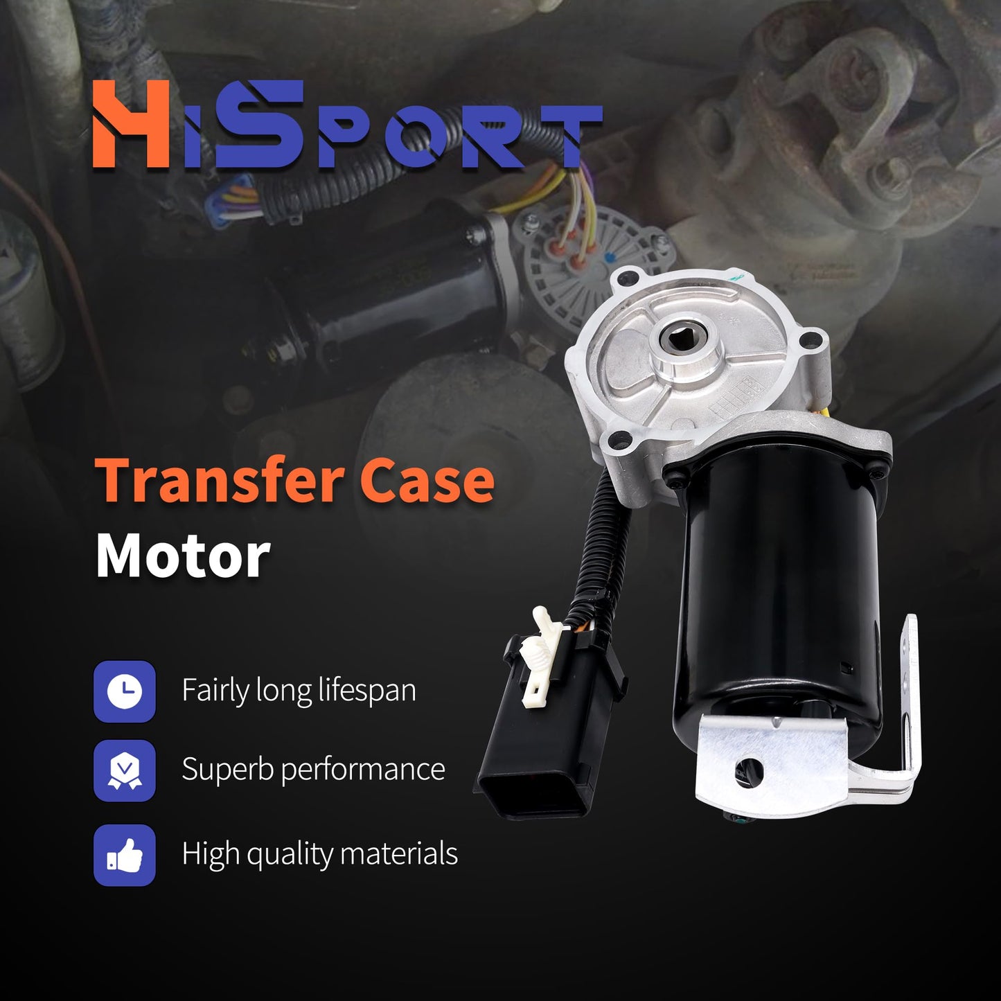 HiSport 600-571 Transfer Case Motor - Compatible with Ford Expedition 2012 2013 2014 2015 2016 2017 F-150 2012 2013 2014 - Replace 48256