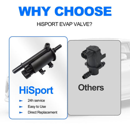 HiSport Vapor Canister Purge Valve Solenoid 911-035 - Compatible with Mini Cooper Buick LeSabre Park Avenue Regal Riviera Cadillac CTS Eldorado Chevrolet S10 Trailblazer
