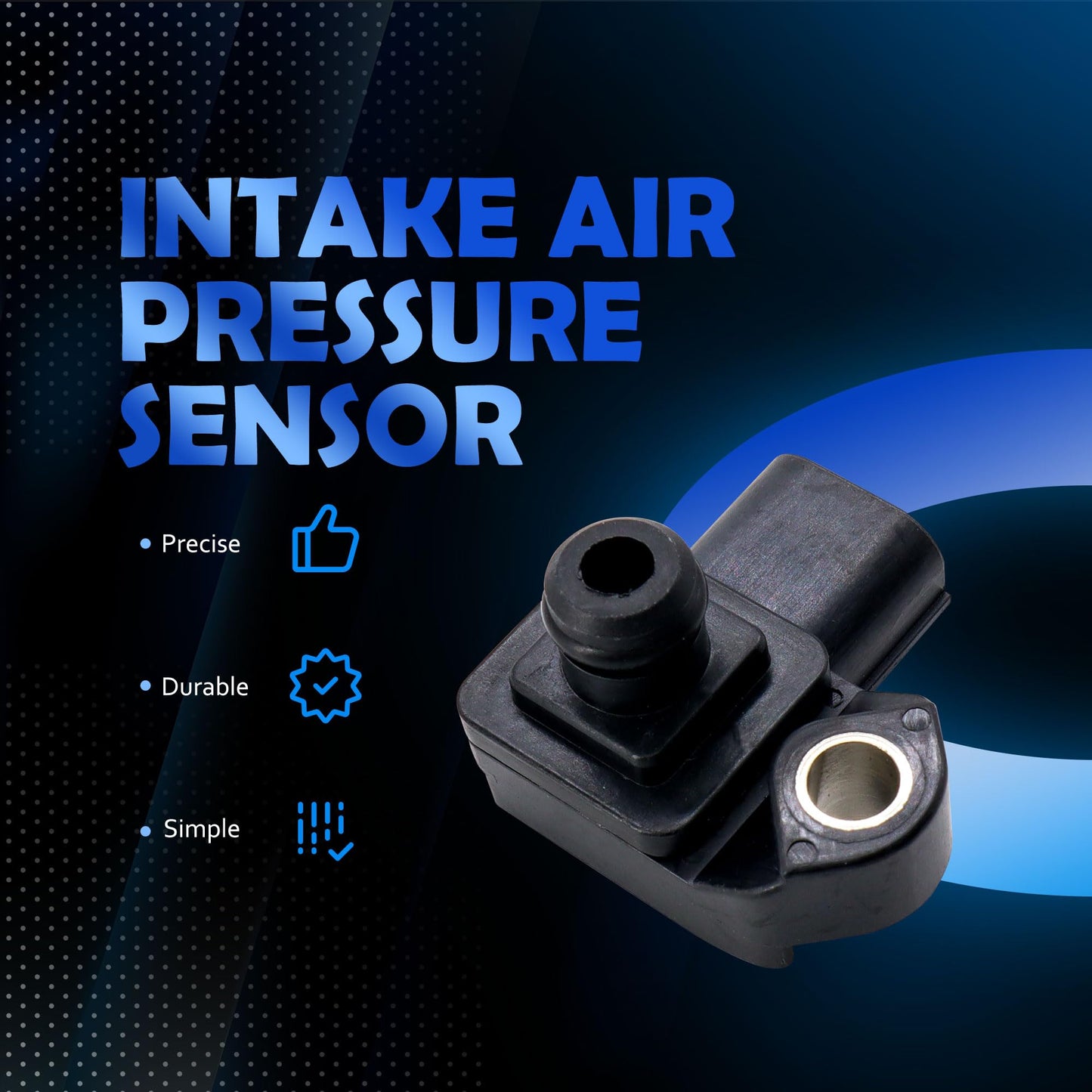 HiSport MAP Manifold Absolute Pressure Sensor - Compatible with Acura Honda Replaces 37830-RNA-A01 079800-7590