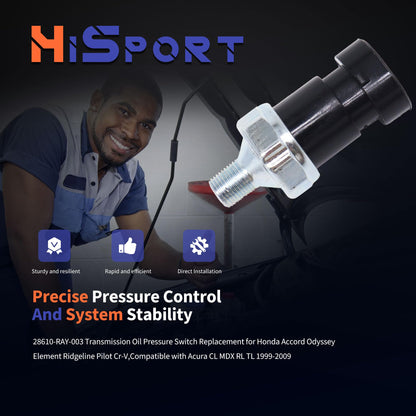HiSport 87-864252A01 Oil Pressure Sensor Fuel Pump Pressure Shut Sensor - Compatible with 1992-1998 4.3L 5.0L 5.7L Mercruiser Quicksilver Engines - Replace 87-805024 87-8M0070108 87-864252