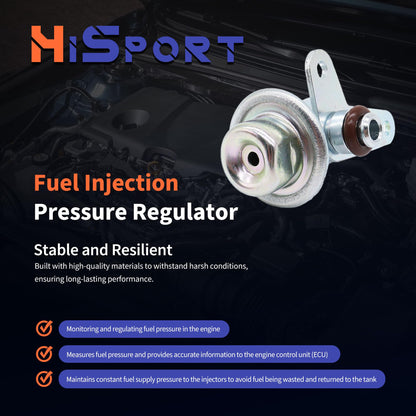 HiSport Fuel Injection Pressure Regulator PR4143 Replacement for Lexus ES300 1997-2001 for Toyota Avalon 1998-2001 Camry 1997-1998 Solara 1999-2003 Sienna 1998-2000, 3.5 Bar