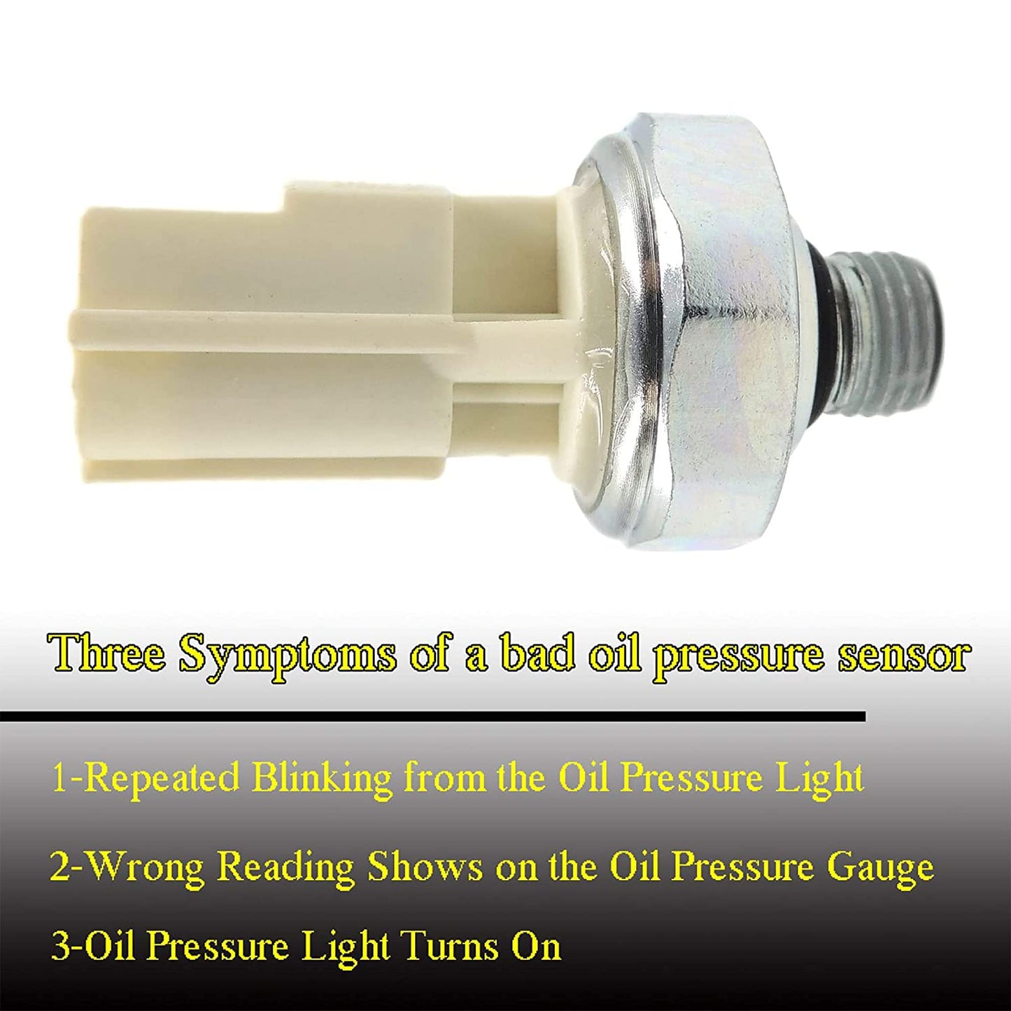 HiSport Oil Pressure Sensor Switch SW5267 F81Z-9278-AA Compatible with Ford F-250 F-350 F-450 F-550 E-350 E-450 Super Duty PS314,Replacement for Powerstroke Diesel 1999-2010 7.3L 6.0L 6.4L