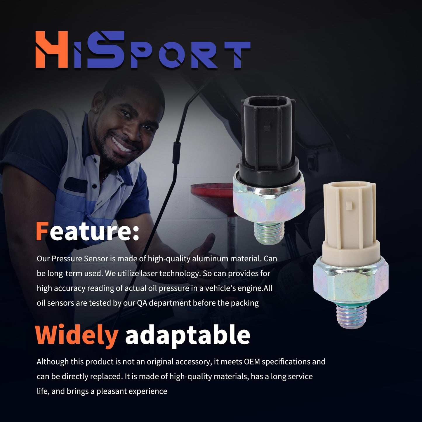 HiSport Transmission Pressure Switches 28600-RKE-004 28600-RAY-003 Compatible with Acura Honda MDX RL Odyssey Pilot Ridgeline 3.5L Automatic Transmission 2ND - 3RD Gear Oil Pressure Sensor Switch 2PCS