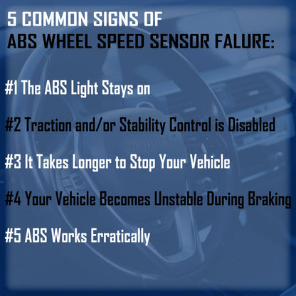 HiSport ALS2637 ABS Wheel Speed Sensor - Anti-Lock Braking System Rear Left Location, Compatible with Chevrolet Impala 2014, 2015, 2016, 2017, 2018, 2019, 2020 Malibu Limited 2013, 2014, 2015, 2016
