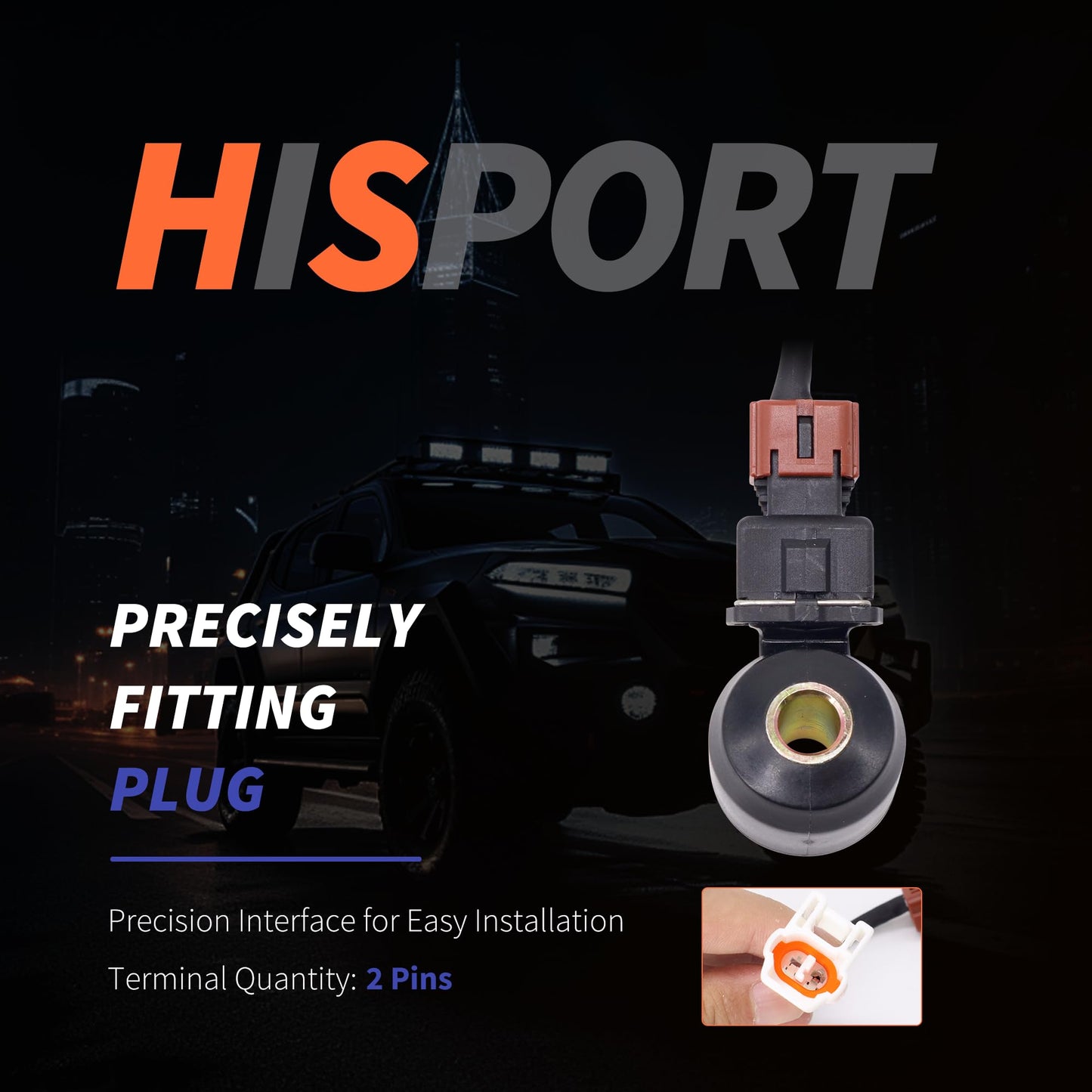 HiSport 22060-AA070 Ignition Knock Detonation Sensor - Compatible with Subaru 1999-2002 Forester 2.5L 1999-2001 Impreza 2.2L 1999-2002 Impreza 2.5L 1999-2001 Legacy 2.2L 2000-2001 Outback 2.5L
