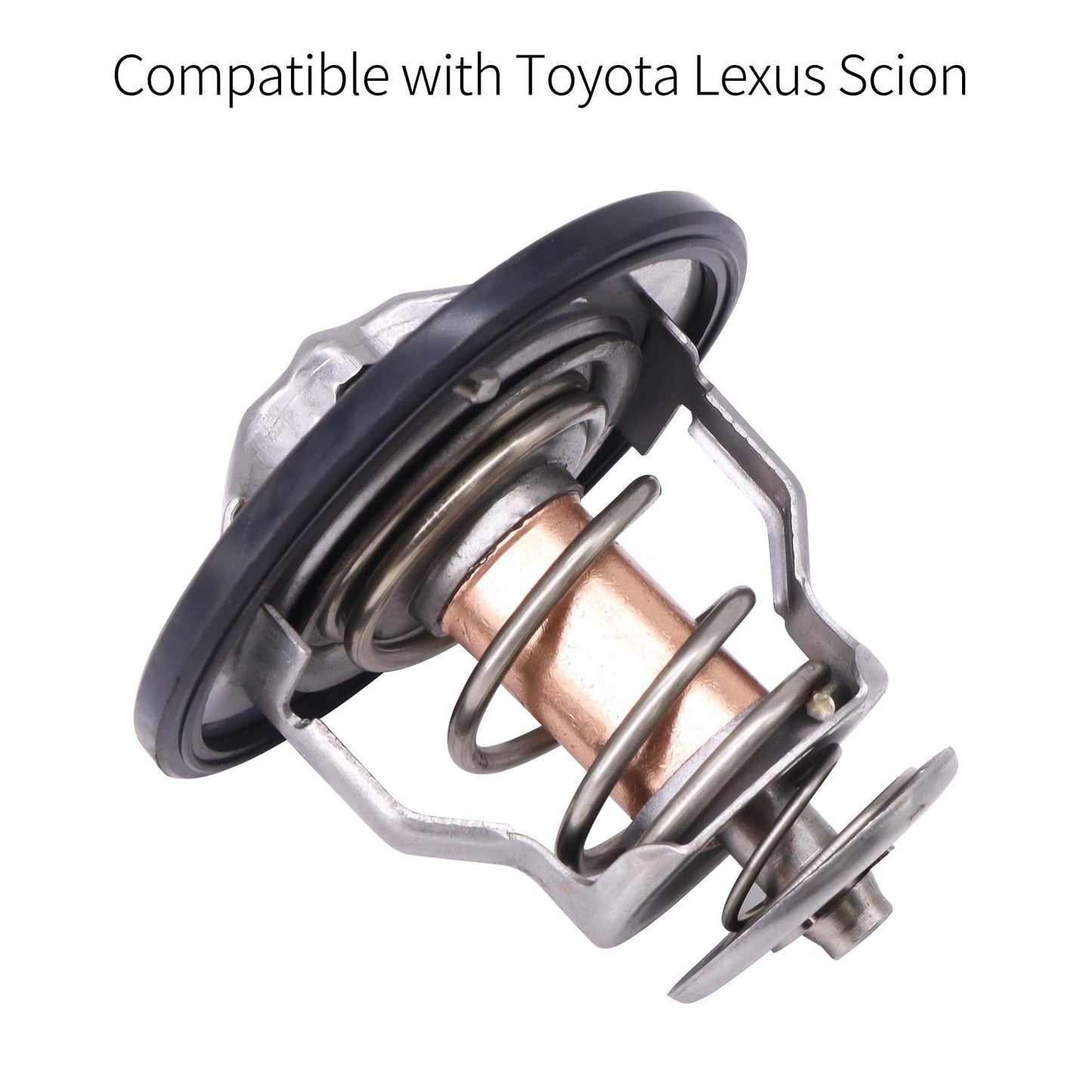 HiSport Engine Coolant Thermostat 90916-A3003 90916-03129 Compatible with Toyota Avalon Camry Celica Corolla Highlander Matrix, Replacement for Lexus ES300 ES330 ES350 GS30 & Scion tC xB xA xD