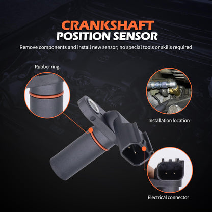 HiSport Engine Camshaft Position Sensor 917718 - Compatible with Ford Edge Explorer F-150 Flex Fusion Mustang Police Interceptor Sedan Utility Taurus X Transit-150 Transit-250 3.5L 3.7L 2007-2019