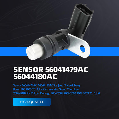 HiSport 56041479AC Crankshaft Position Sensor Compatible with Dodge Dakota 2004-2010, Durango Nitro Ram 1500 Pickup, Jeep Commander Grand Cherokee Liberty, Mitsubishi Raider, Ram 1500 Dakota