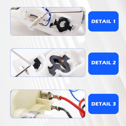 HiSport Fuel Pump Assembly with Sending Unit Compatible with BMW 323i 232ci 323ti 325i 325ci 325xi 328i 328ci 330i 330ci 330xi Replacement for 16146752499 228222009002Z E8416M SP5008M P76300M