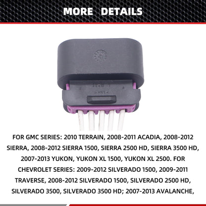 HiSport 645-500 Mass Air Flow Sensor Connector Comptible with Buick, Cadillac, Chevrolet, Chevy, GMC, Hummer, Isuzu, Oldsmobile, Pontiac, Saab, Saturn, Workhorse Fasttrack Replace 13585858, 19151498