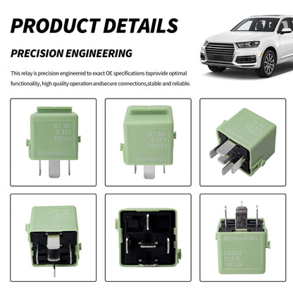 HiSport Relay V23134-K59-X312 12VDC 5Pins Plug-in Automotive Relay Compatible with BMW 318I 320I 323I 325I 328I 330I 525I 530I M3 M5 M6 Z3 Z4 Z8 Cooper, Replacement for 61368373700