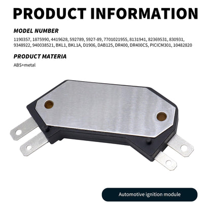 HiSport 1190357 Ignition Control Module Compatible with American Motors 1980 Buick 1974-1987 Cadillac 1974-1980 Checker 1975-1976 Chevy 1974-1990 Fiat GMC Jeep Lancia Oldsmobile Pontiac Renault