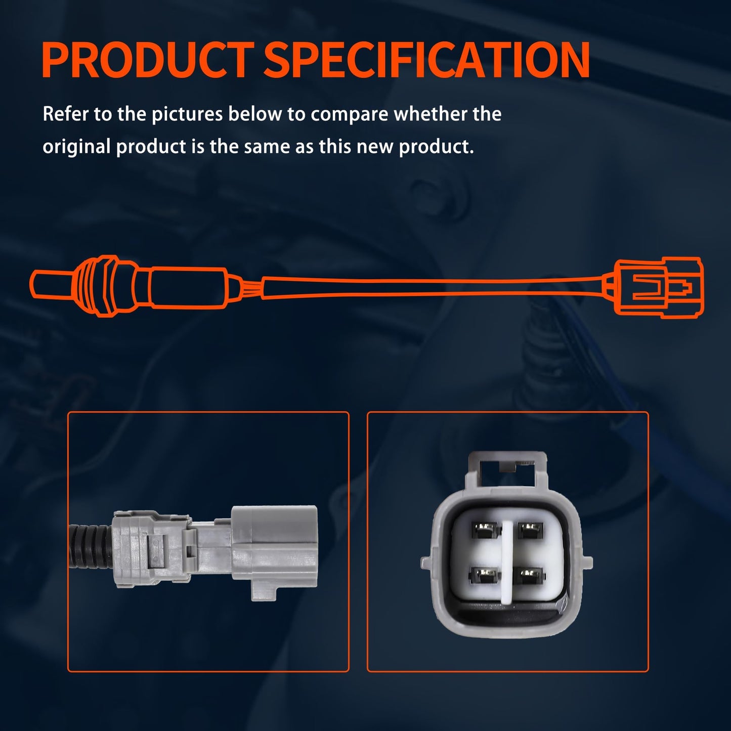 HiSport 250-24870 Heated O2 Oxygen Sensor Compatible with Lexus CT200h 2011, 2012, 2013, 2014, 2015, 2016, 2017 RX350 2014-2015 RX450h, Toyota Highlander Prius 2010-2015 V Plug-in C 2012-2019 Sienna