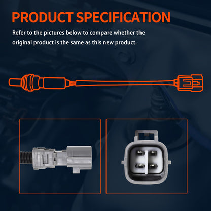 HiSport 250-24870 Heated O2 Oxygen Sensor Compatible with Lexus CT200h 2011, 2012, 2013, 2014, 2015, 2016, 2017 RX350 2014-2015 RX450h, Toyota Highlander Prius 2010-2015 V Plug-in C 2012-2019 Sienna