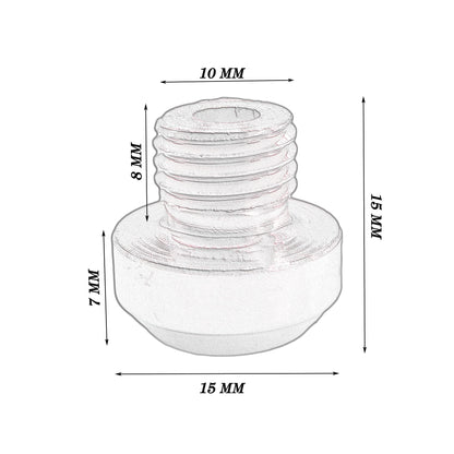 HiSport Motorcycle Mirror Hole Plugs Universal M10x1.25 Compatible With NC750S MT/ CB1000R/ Grom MSX125, KAWASAKI Z250SL/ Z400/ Z125, TRIUMPH Speed Triple 1050, SUZUKI, YAMAHA, DUCATI