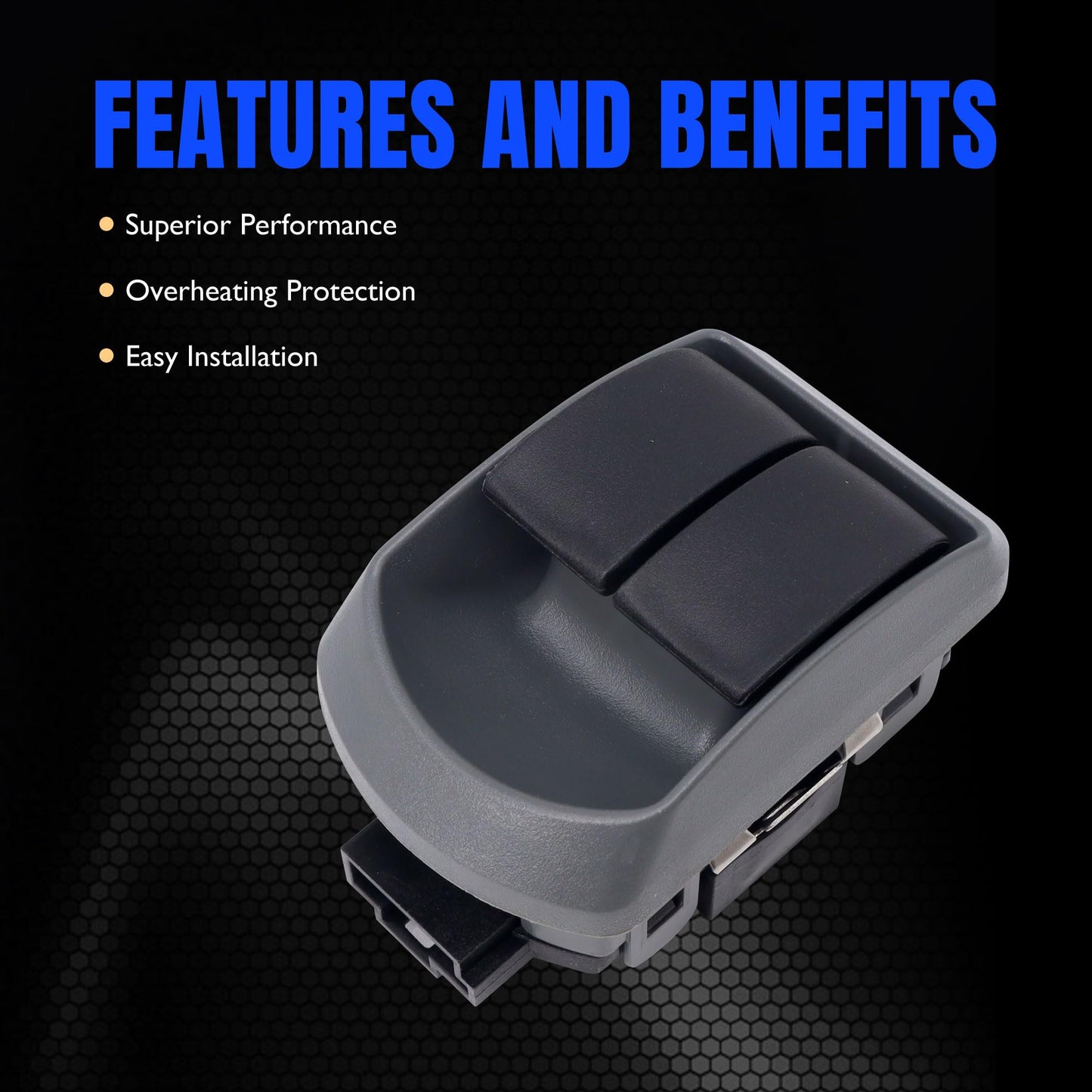 HiSport Dual Electric Window Switch - Compatible with Paccar Kenworth Vehicles Glasses Controller Window Lift Replace P27-1069