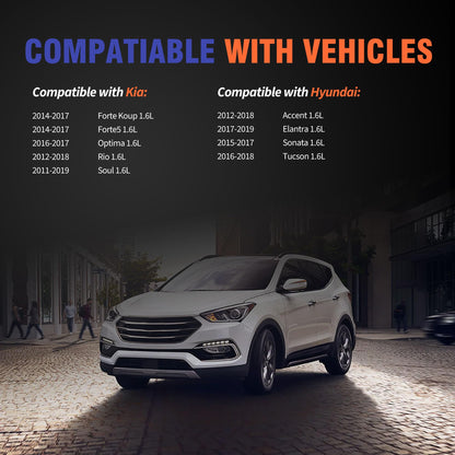 HiSport Valve Cover Gasket Set - Compatible with Hyundai Accent Elantra Sonata Tucson Compatible with Kia Forte Koup Forte5 Optima Rio Soul 1.6L 2012-2019 - Replace VS50818R