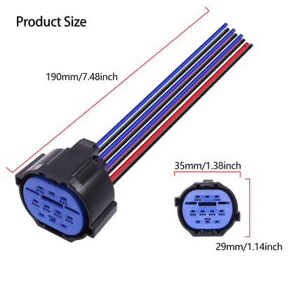 HiSport Halogen Headlight Connector Plug Pigtail Harness HP406-10021 Compatible with Hyundai Elantra 2017-2018,Replacement for Kia Telluride EX, LX, S, SX 3.8L V6 2020-2021