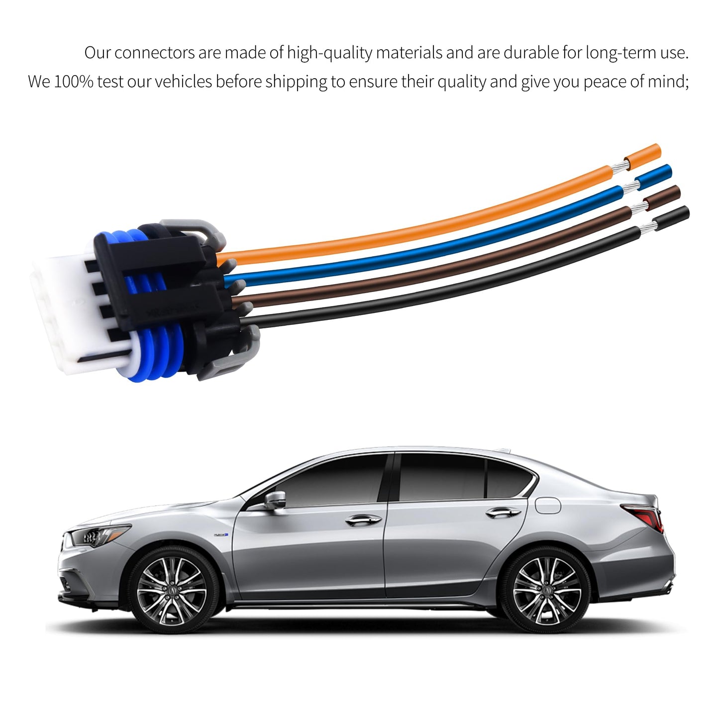 HiSport Set 8 Ignition Coil Connector Wiring Pigtail Harness Compatible with GM LS2 LS7 D581 D585 LS2 LS7 LQ4 5.3 6.0 8.1 Truck