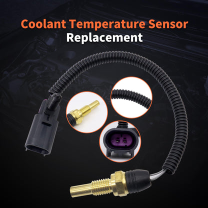 HiSport Coolant Temperature Sensor 213-963 Compatible with Buick Rainier 2004-2005 & Chevrolet Trailblazer 02-05 & GMC Envoy 2002-2005 & Isuzu Ascender 2003-2005 & Oldsmobile Bravada 2002-2004