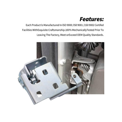 HiSport 20969645 Lower Door Hinge Front Left Driver Side Compatible with Cadillac Escalade Base 2007-2014, Chevrolet Chevy Avalanche 2007-2012, GMC Sierra 1500 Hybrid 2009-2013