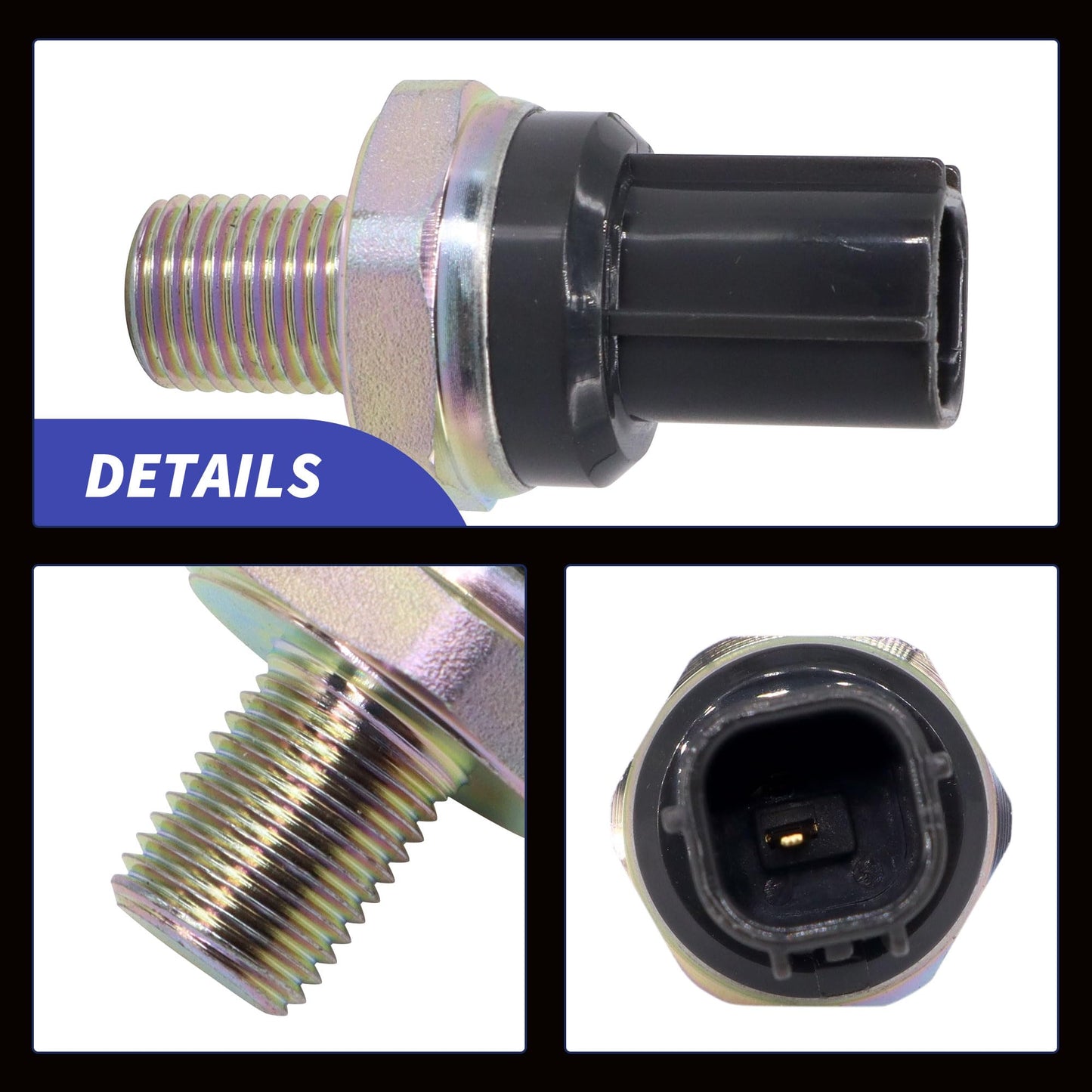 HiSport 30530P8FA01 Knock Detonation Sensor - Compatible with Acura CL MDX RL TL Honda Accord Odyssey Pilot Ridgeline Saturn Vue 1999-2010 3.0L 3.2L 3.5L - Replace 5S2136 KS102 KS102T