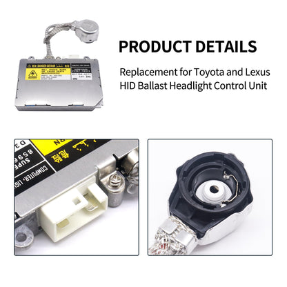 HiSport D1S D2R Xenon HID Headlight Ballast Control Module Unit KDLT002 DDLT002, 85967-30050, 85967-50020, 85967-33010 Compatible with Toyota Lexus Mazda Lincoln Porsche Land Rover