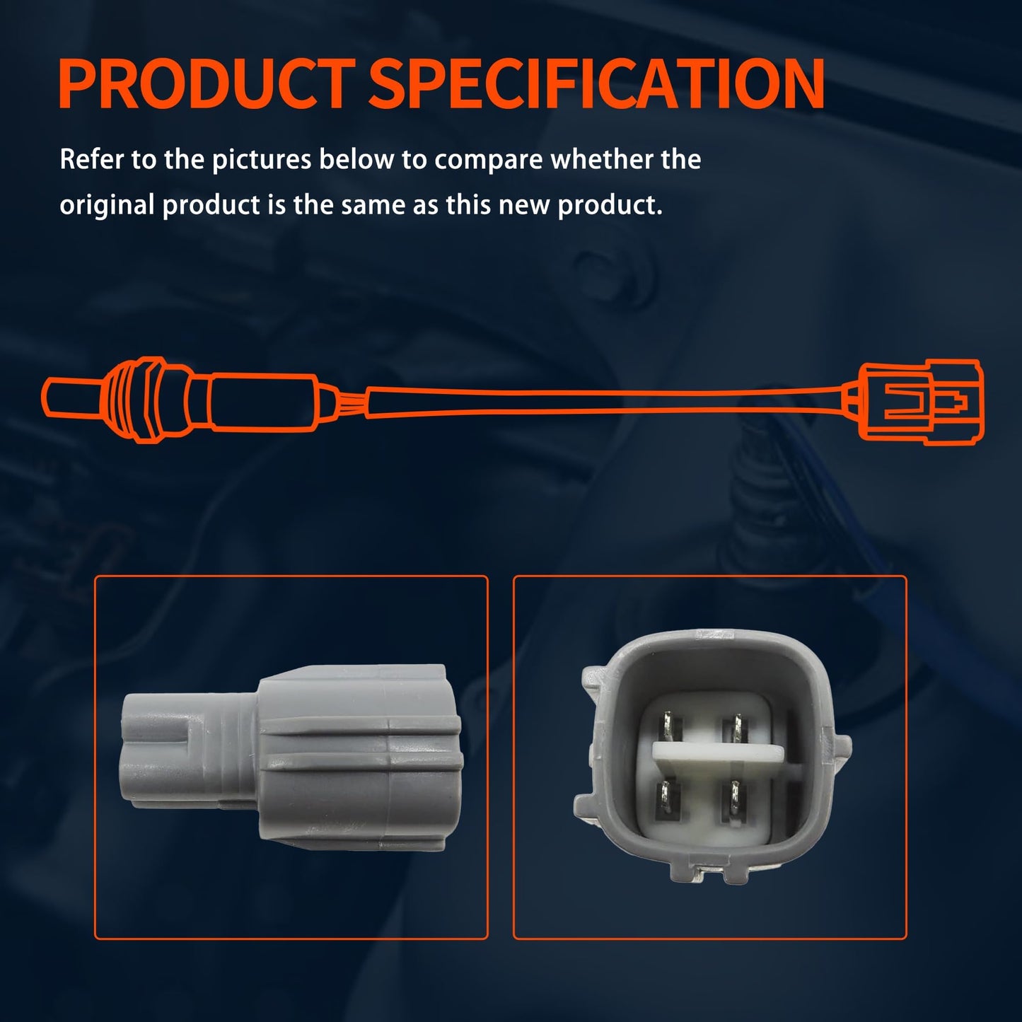 HiSport 234-54007 Upstream Oxygen Sensor Compatible with Lexus ES350 2007 RX350 2007, 2008, 2009, 2010, 2011 RX450H 2010, Scion TC 2005-2010 XB 2008-2015, Avalon Camry Highlander RAV4 Sienna Solara