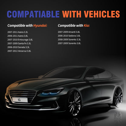 HiSport Valve Cover Gasket - Compatible with Hyundai Azera Entourage Santa Fe Sonata Veracruz Compatible with Kia Amanti Sorento 3.3L 3.8L 2006-2011 - Replace VS50750R