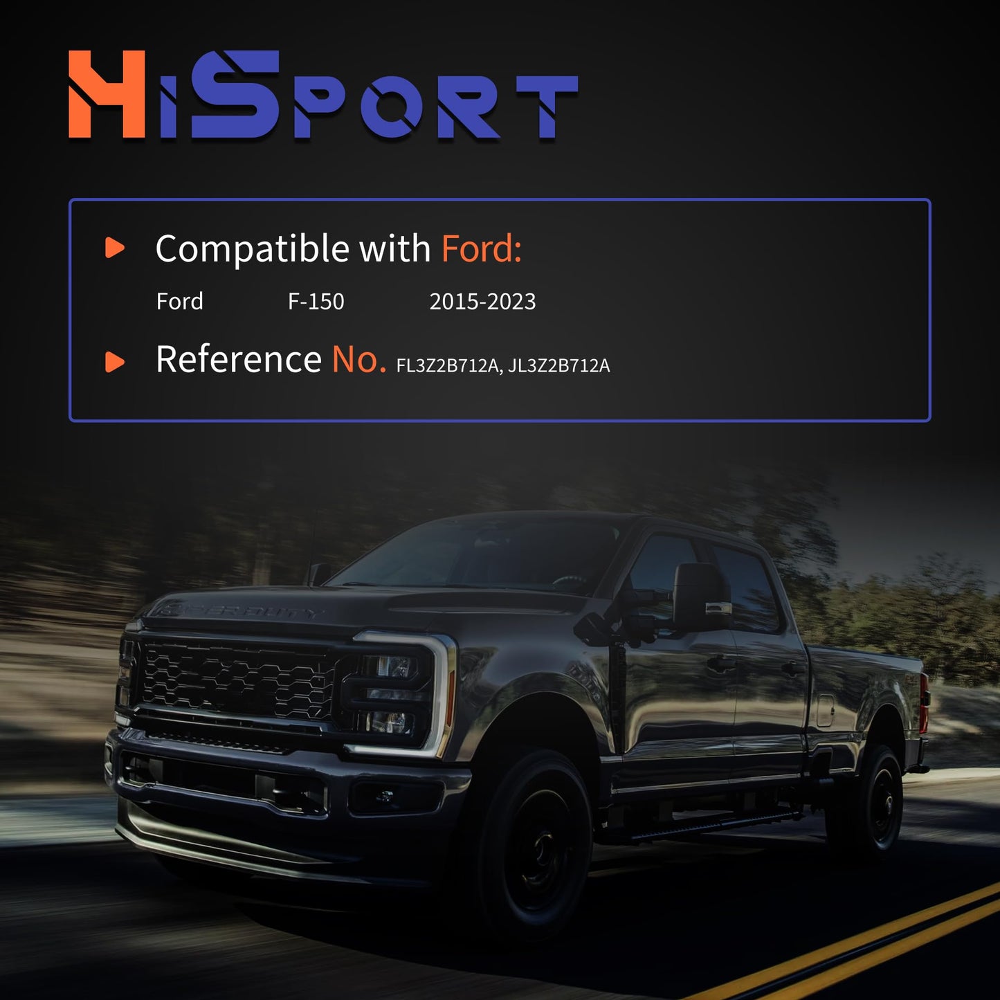 HiSport Rear Left or Right Parking Brake Actuator - Compatible with Ford F-150 2015-2023 Replaces FL3Z2B712A JL3Z2B712A