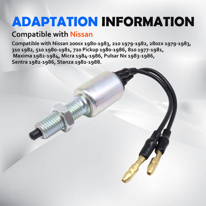 HiSport Brake Light Switch 201-1105 Compatible with Nissan 200sx 210 280zx 310 510 720 Pickup 810 Maxima Micra Pulsar Nx Sentra Stanza, 25320G9500