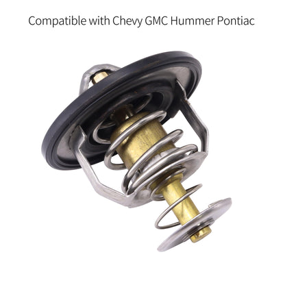 HiSport Engine Thermostat with Gasket 131-160 131160 89018168 Compatible with Chevy GMC Cadillac - Escalade, Avalanche Silverado Suburban Tahoe Trailblazer, Canyon Envoy Savana Sierra Yukon, More