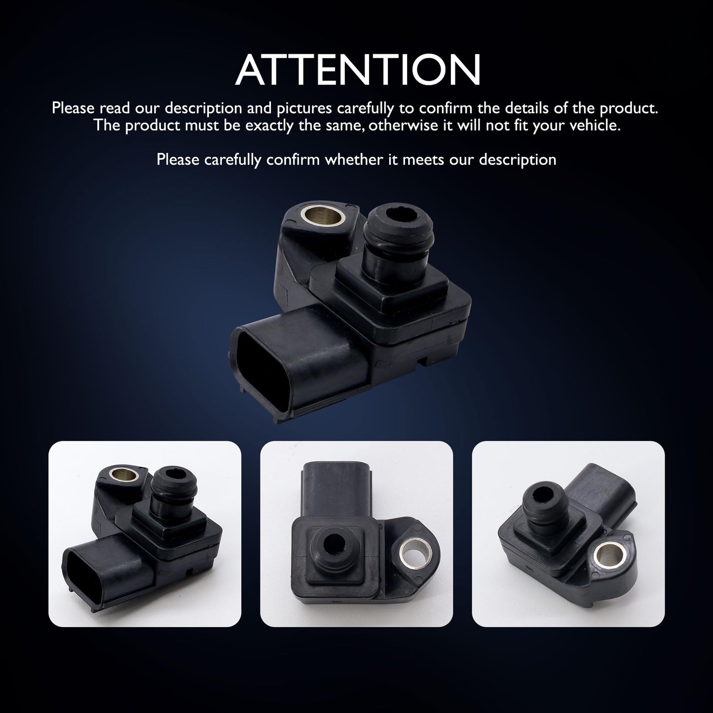 HiSport MAP Manifold Absolute Pressure Sensor - Compatible with Acura Honda Replaces 37830-RNA-A01 079800-7590