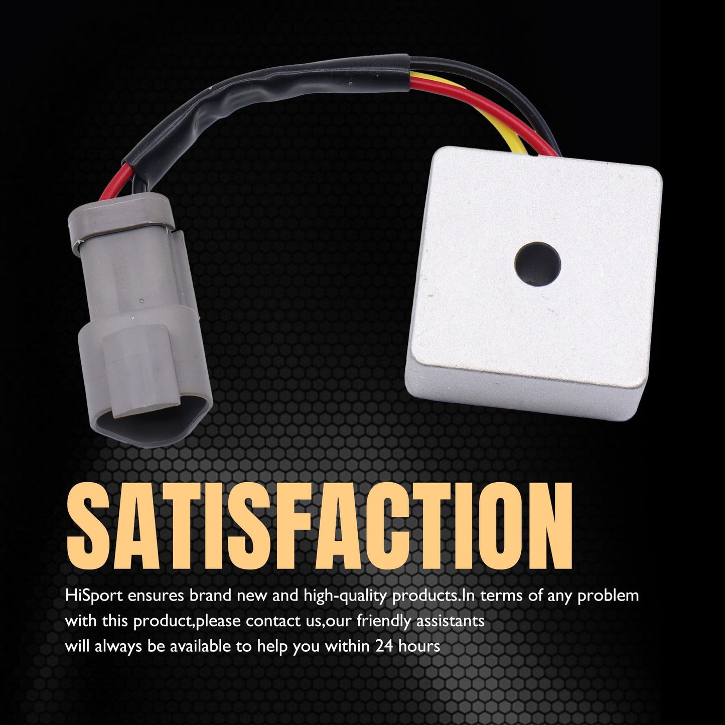 HiSport Club Car Voltage Regulator - Compatible with 2004-up Club Car Precedent 2018-up Tempo 4-Cycle Gas Golf Cart Replaces 102803301 102515901