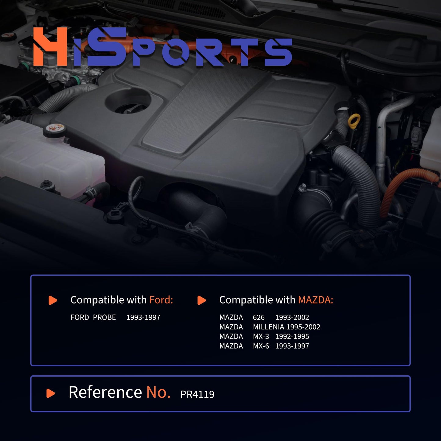 HiSport Fuel Injection Pressure Regulator PR4119 Replacement for Ford Probe 1993-1997 Mazda 626 1993-2002 Millenia 1995-2002 MX-6 1993-1997, 3.0 Bar