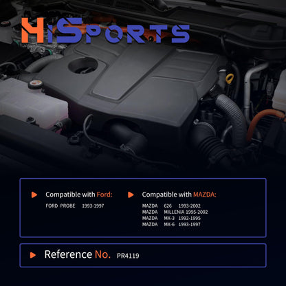 HiSport Fuel Injection Pressure Regulator PR4119 Replacement for Ford Probe 1993-1997 Mazda 626 1993-2002 Millenia 1995-2002 MX-6 1993-1997, 3.0 Bar