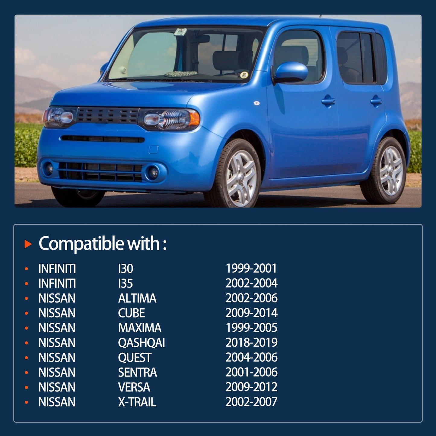 HiSport Transmission Speed Sensor 31935-8E006 - Vehicle Speed Sensor(VSS) - Compatible with Nissan Maxima I30 I35 Altima Cube Quest Sentra Versa X-Trail 1999-2019