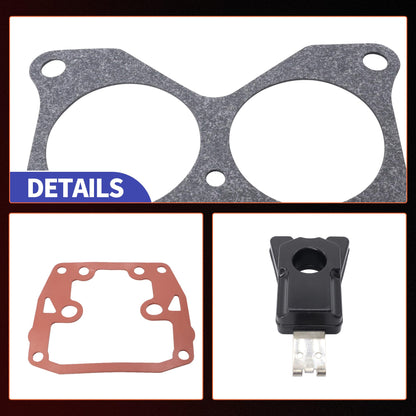 HiSport 0439076 Carburetor Carb Rebuild Kits with Float Compatible With Johnson Evinrude Outboard Engine Carb Repair Parts V4 V6 65-235 HP Sierra 18-7046 390055 392550 398526 434888 435443 439076