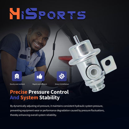 HiSport Fuel Injection Pressure Regulator Compatible with Isuzu Ascender for Chevrolet Trailblazer EXT for GMC for Oldsmobile, 4.0 Bar Replaces PR4089