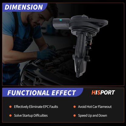 HiSport 22204-75040 Mass Air Flow Sensor Meter MAF Compatible with Toyota Tacoma Highlander Sienna 3.5L Replacement for Lexus 2016-2017 RX350 RX450h 3.5L, 197500-0020 MAS0447 AF10658