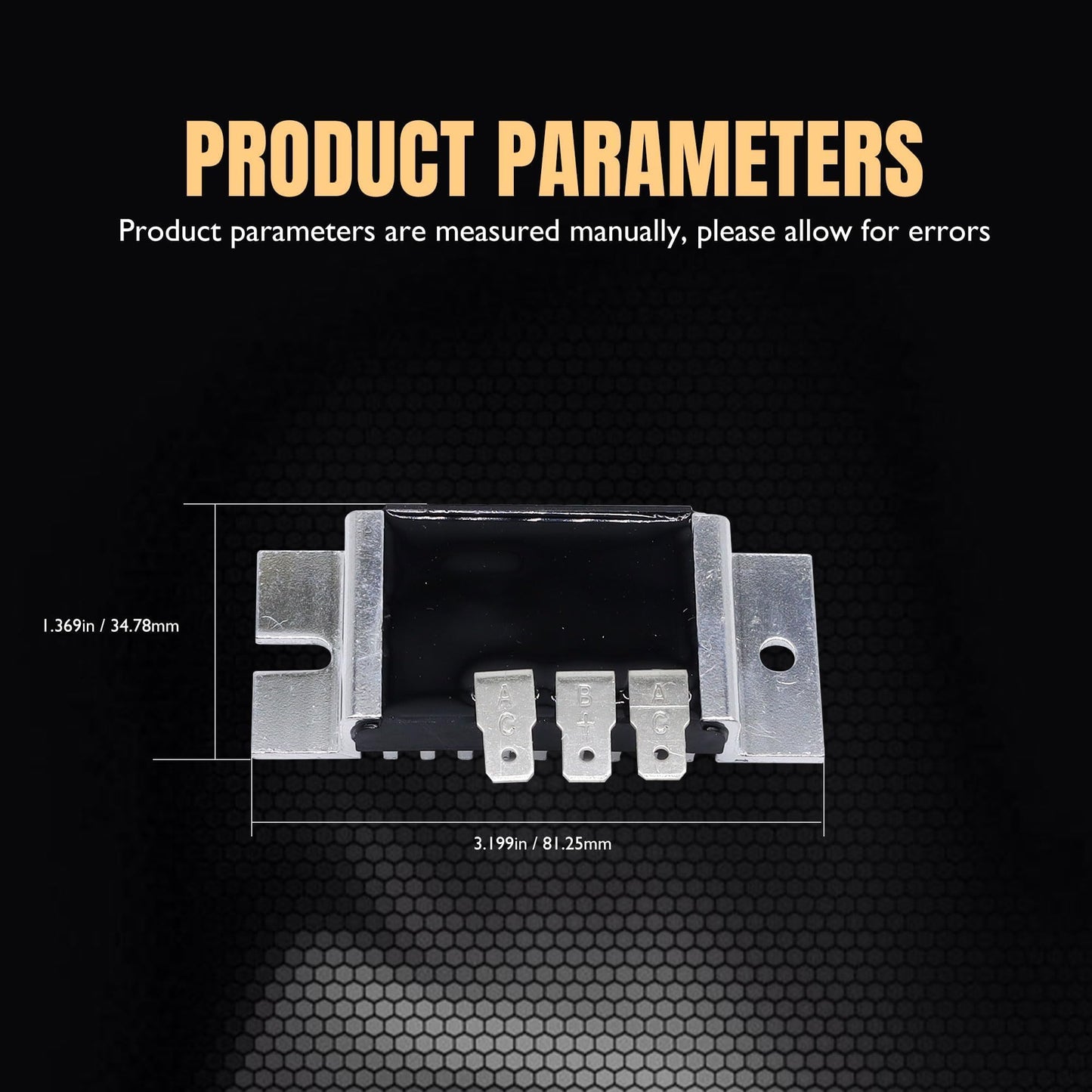 HiSport Voltage Regulator Rectifier - Compatible with Kawasaki FH & FX Series engine Replaces 21066-7011 21066-7001 21066-7003 21066-7006