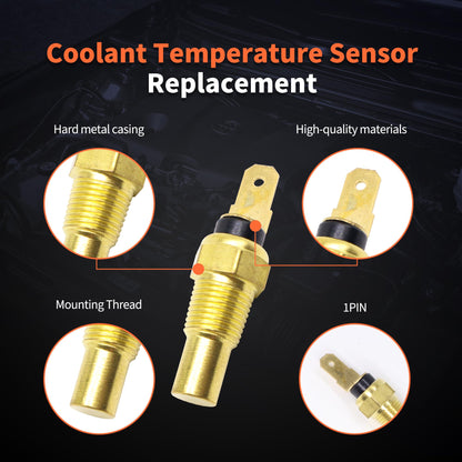 HiSport Coolant Temperature Sensor 1G498-83040 Compatible with Kubota D1005 D1305 D1703 D850 D905 F2302 V1505 V2203 Engine RTV-X900 RTV-X1100 RTV-X1120 RTV-X1140, 31351-32830 1G49883040 1909-0002