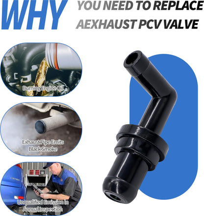 HiSport 045-0297 PCV Valve - Compatible with Lexus ES300 SC300 1992-1993 Toyota T100 1995-1998 Tacoma 1995-2003 Tundra 2000-2003 4Runner 1996-2002 Camry 1992-1993