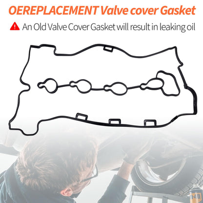 HiSport Valve Cover Gasket VS50778R - Compatible with Buick Allure Lacrosse Regal Verano Chevy Captiva Sport Cobalt Equinox HHR Impala Malibu Orlando GMC Terrain Pontiac Solstice Saturn Sky