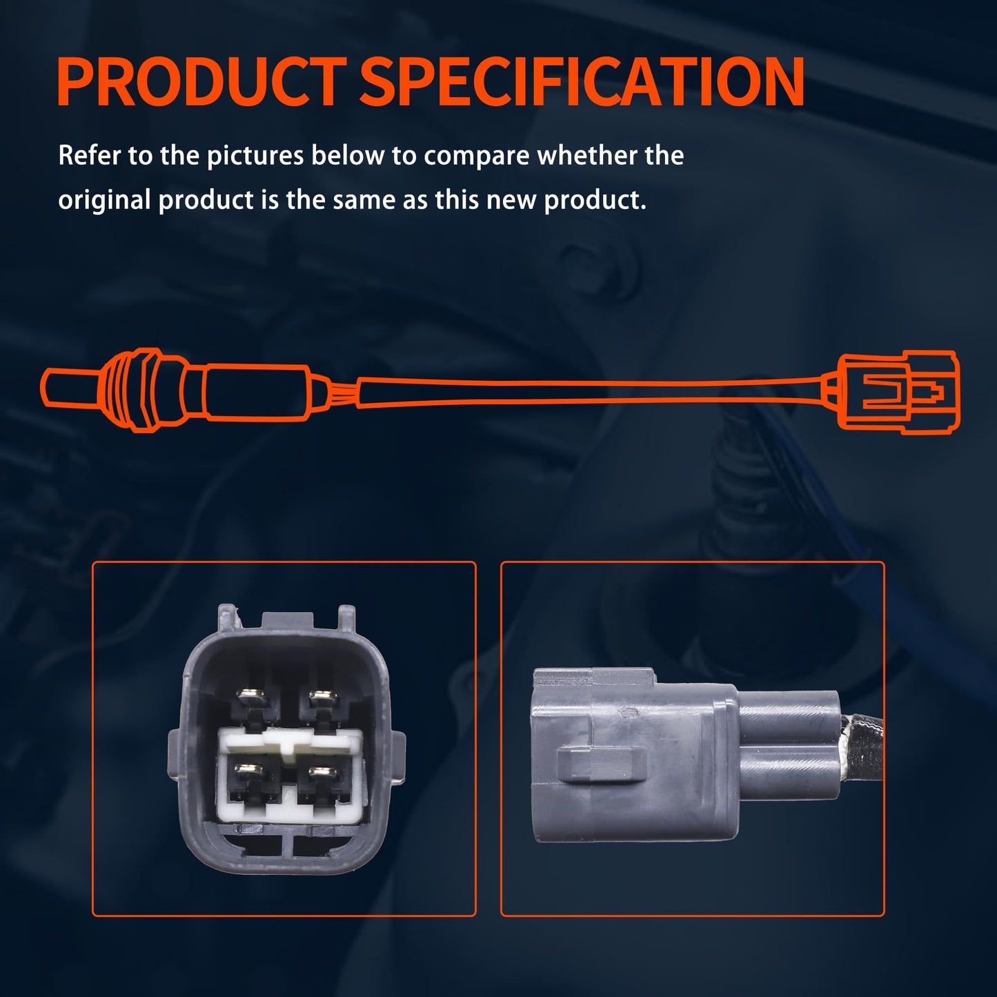 HiSport 350-34258 Heated O2 Oxygen Sensor Compatible with Pontiac Vibe 2003, 2004, 2005, 2006, Toyota Corolla 2003-2004 Matrix 2003-2006 Tacoma 2016, 2017, 2018, 2019, 2020, 2021, 2022, 2023