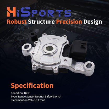 HiSport Neutral Safety Switch 42700-26500 Backup Switch Compatible with Hyundai Accent 2012-2019,Elantra 2011-2019,Elantra Coupe 2013-2014 Replaces 42700-26500, 42700-26000, 42700-26700