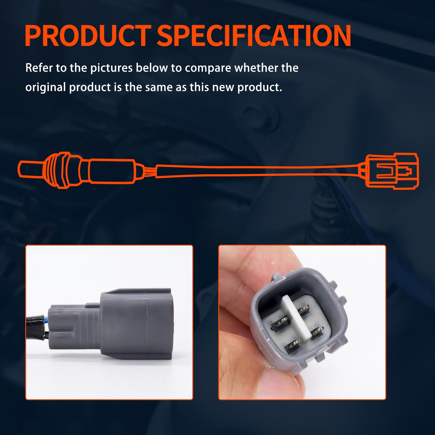 HiSport 234-9041 Upstream Air Fuel Ratio Oxygen O2 Sensor AFR Compatible with Toyota Camry, Highlander, RAV4, Solara, Avalon; Replacement for Lexus RX350 ES350 RX450h & Scion tC xB 2.4L, 89467-06030